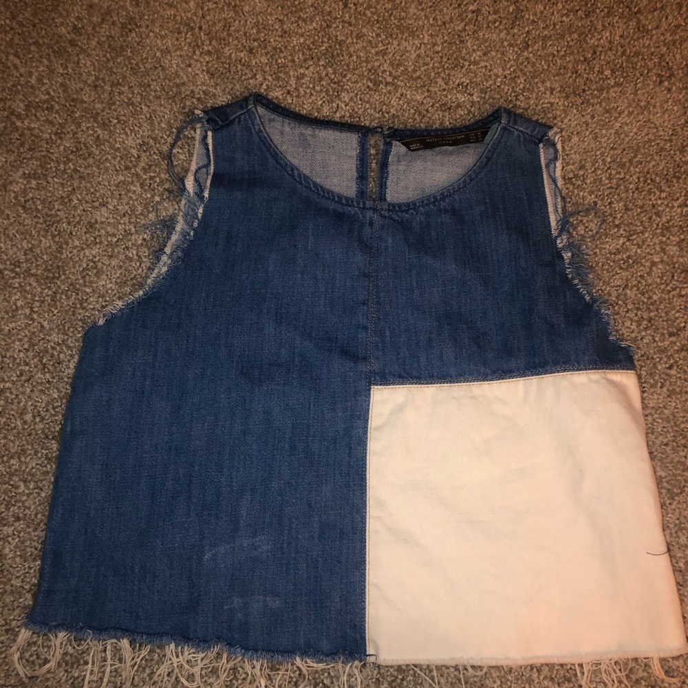Zara denim tank